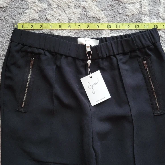 Joie Black Charlet Crepe Jogger Pants Medium New